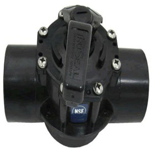 Waterway 2In Cpvc 2 Way Diverter Valve Truseal Black Straight Body 600-7060-CPVC