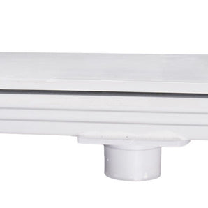 Custom Molded 12In Pool Waterfall 1In Lip Bottom Port White 25576-120-000