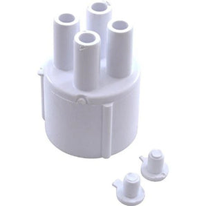 Waterway Manifold 1In Socket X Four 3/8In Barb Ports With 2 Plugs 672-4040