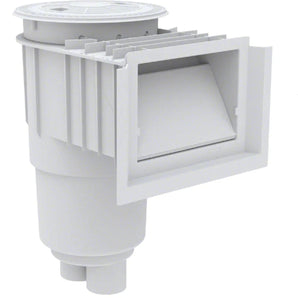 Aquastar Skimmer With Waterstop Face Float Assy Basket Collor Lid White SKR101