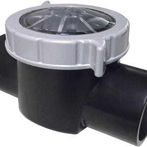 Custom Molded Check Valve 1.5In CPVC Blk Body Clear Lid 2Lb Spring 25830-150-000