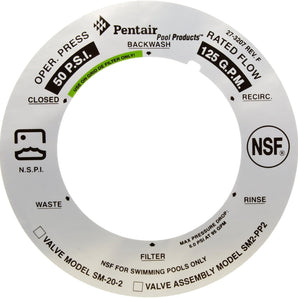 Pentair Label 2In Position De Ph Valve 273207