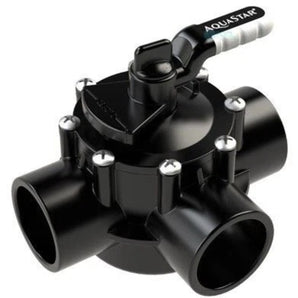 Aquastar 2In Skt X 2.5In Spigot 2-Way Valve With Rubber Handle (Cpvc) AV2W20C