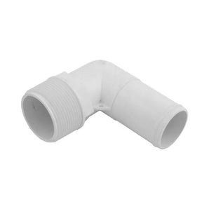 Waterway 411-6540B Smooth Elbow 1.5″ MPT x 1.5″ Hose PVC White