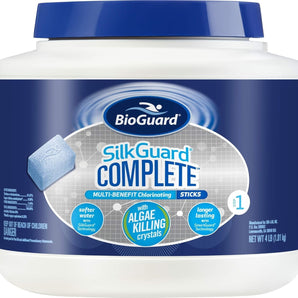 BioGuard SilkGuard Complete Chlorine Sticks 4 lb Pool Sanitizer Tablets
